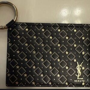 YSL Beaute Black and Gold keychain mirror